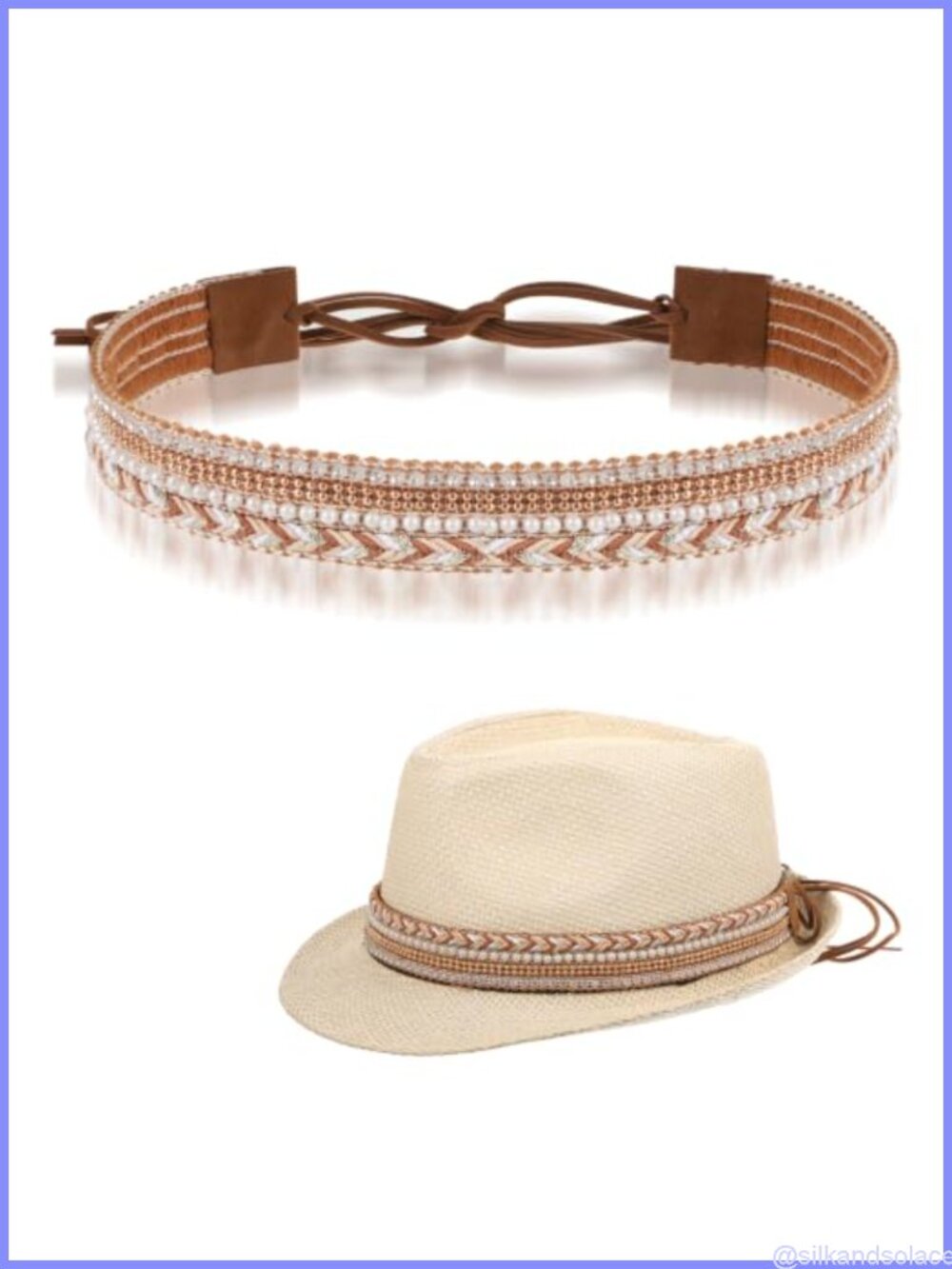 Braided Cowboy Hat Band Strap Polyester Adjustable Western Hat Accessory